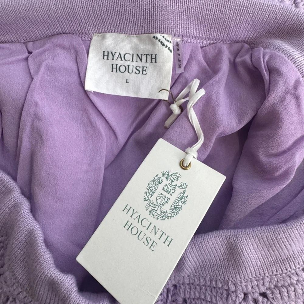 Tuckernuck Hyacinth House Colby Lavender Crochet Mini Skirt & Top Set Sz L New - Picture 10 of 12